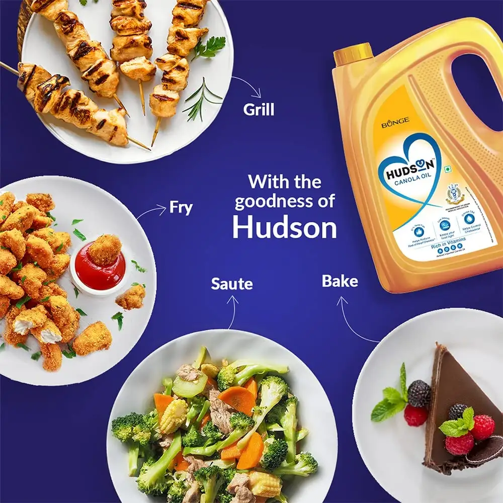 Hudson Oil Canola 1 L Bottle  image 2