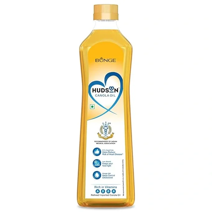 Hudson Oil Canola 1L bottle by Bunge
