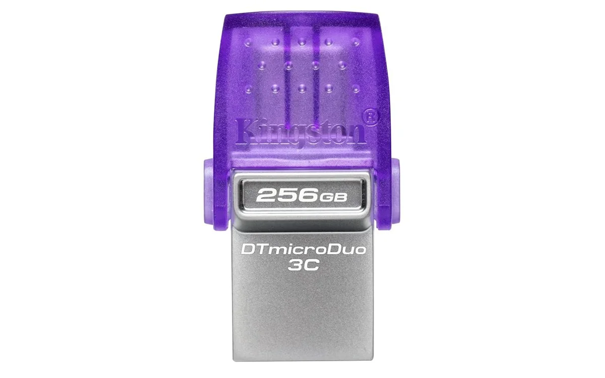 Kingston DataTraveler microDuo 3C 256GB USB-C & USB-A Pen Drive, Read Speed up to 200MB/s USB 3.2 Gen 1 Duo Connector DTDUO3CG3/256GB, 5 Year Warranty image 3