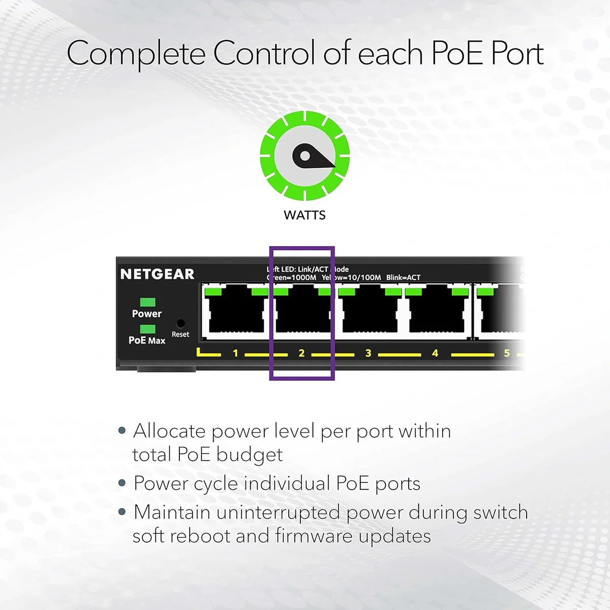 NETGEAR GS308EP 8-Port Gigabit Smart Managed PoE+ Switch with 2 SFP Uplink Ports image 4