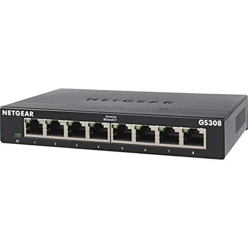 NETGEAR GS308 8-Port Gigabit Ethernet Switch | Unmanaged Desktop Plug & Play Network Switch image 5