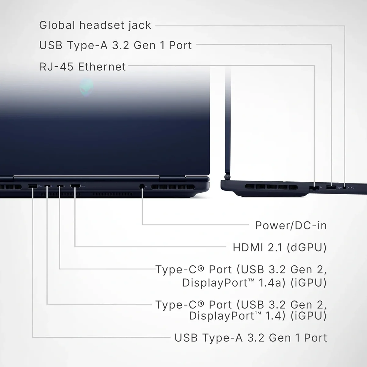 DELL ALIENWARE 16 AURORA, GAMING LAPTOP, INTEL CORE 7 240H, NVIDIA RTX 5060 8GB, 16GB DDR5, 1TB SSD, WQXGA 16-inch, 120HZ, WINDOWS11, MSO-24, INTERSTELLAR INDIGO, 2.57KG, CRYO CHAMBER, 1 Year Warranty image 3