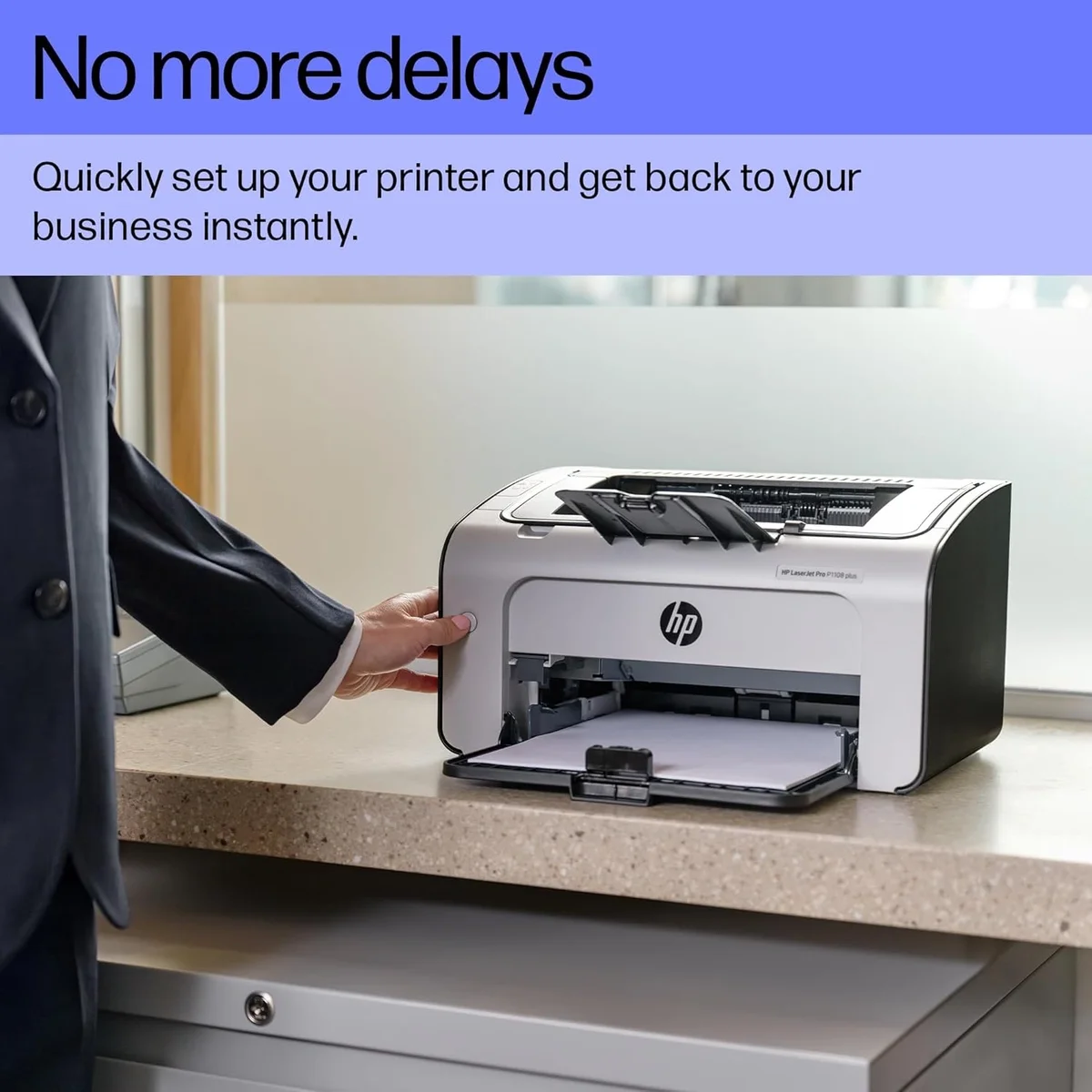 HP LaserJet Pro P1108 Plus Single Function Monochrome Laser Printer image 5