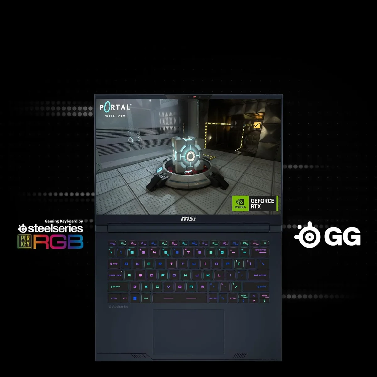 MSI Stealth 14 AI Studio, Core Ultra 7 155H, 16GB 5600 MHz DDR5 RAM or Memory, 1TB NVMe SSD, NVIDIA GeForce RTX 4060 DDR6 8GB, 14" FHD+(1920x1200), 165Hz Refresh Rate, IPS-Level, 100%sRGB(Typical), Windows 11 Home, Star Blue, 1.7 Kg, A1VFG-053IN, 2 Year Warranty image 10