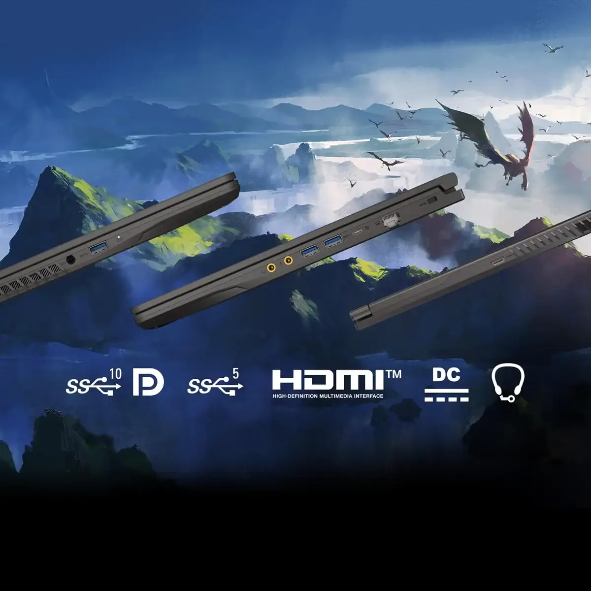 MSI Thin 15, AMD Ryzen 7-7735HS, 16GB 3200 MHz DDR4 RAM or Memory, 1TB NVMe SSD, NVIDIA GeForce RTX 3050 DDR6 4GB, 15.6" FHD(1920x1080), 144Hz Refresh Rate, IPS-Level, Windows 11 Home, MS Office 2024+M36, Cosmos Gray, 1.86 Kg, B7UC-610IN, 2 Year Warranty image 8