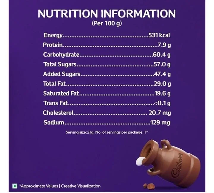  Cadbury Dairy Milk Chocolate Bar, 20.2 g image 3