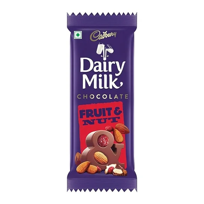 Cadbury Dairy Milk Fruit and Nut Chocolate Bar, 75 Gm