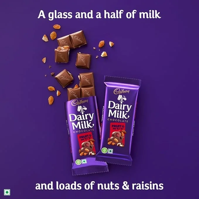  Cadbury Dairy Milk Fruit And Nut Chocolate Bars, 75 Gm image 4