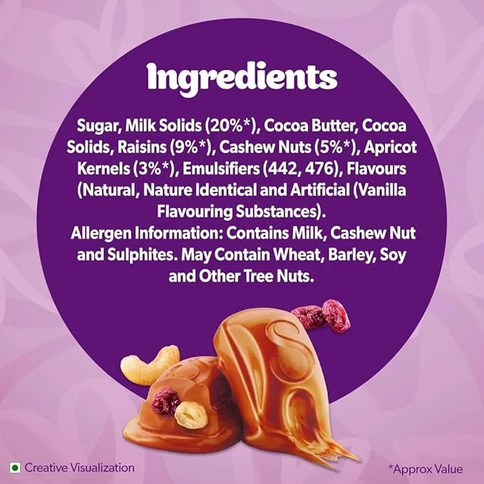  Cadbury Dairy Milk Silk Fruit and Nut Valentine's Gift Pack Chocolate Bar, 129 g image 3