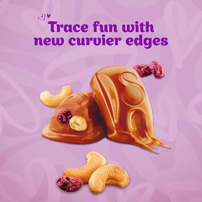  Cadbury Dairy Milk Silk Fruit and Nut Valentine's Gift Pack Chocolate Bar, 129 g image 6