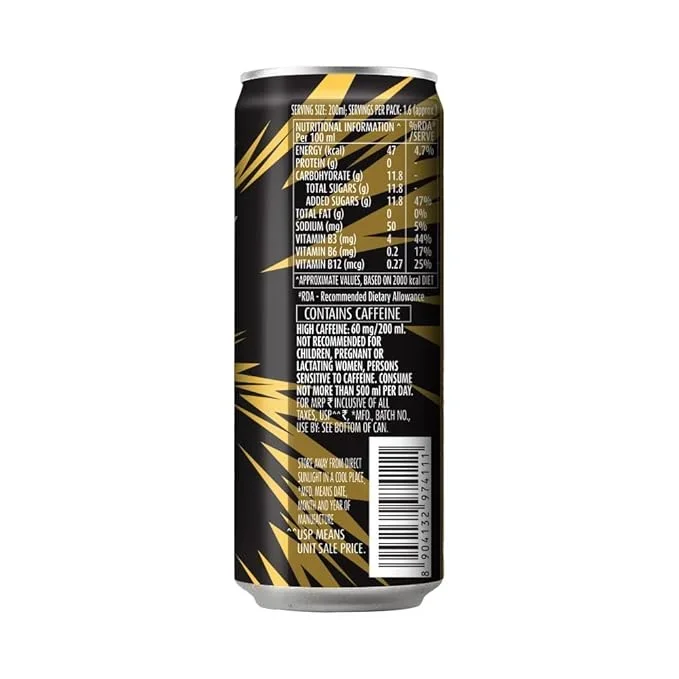 Campa Cola Energy Gold Boost Soft Drink 330 ml | Energy Beverage image 2
