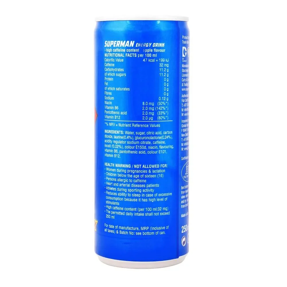 Superman Energy Drink 330 ml | Energy Boosting Beverage image 4