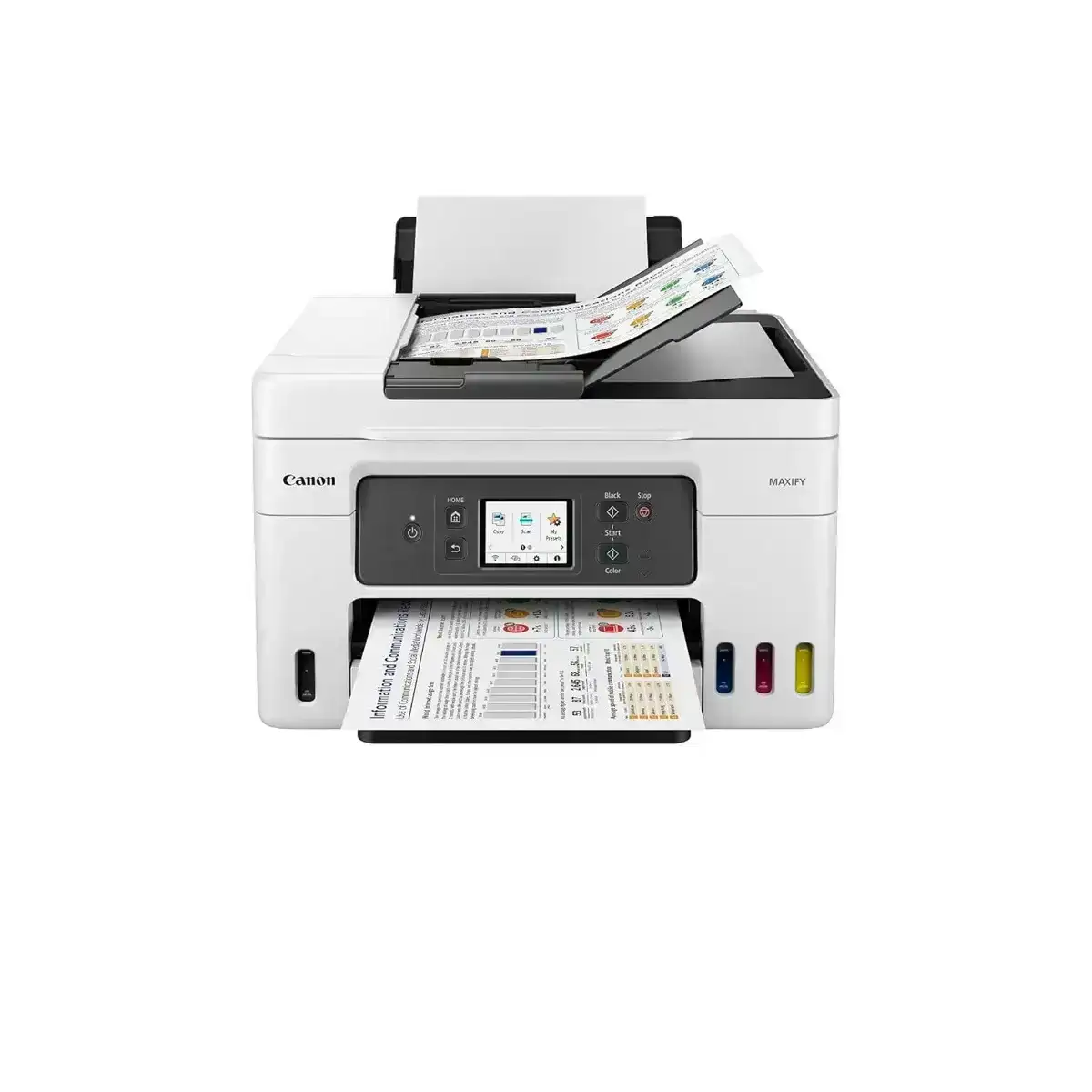 Canon MAXIFY GX4070 A4 Ink Tank Colour Multifunction Printer | 18 IPM (Black), 13 IPM (Color) | USB 2.0, Ethernet, Wireless or Wi-Fi | Print, Scan, Copy, Fax & ADF | 1 Year Warranty image 2