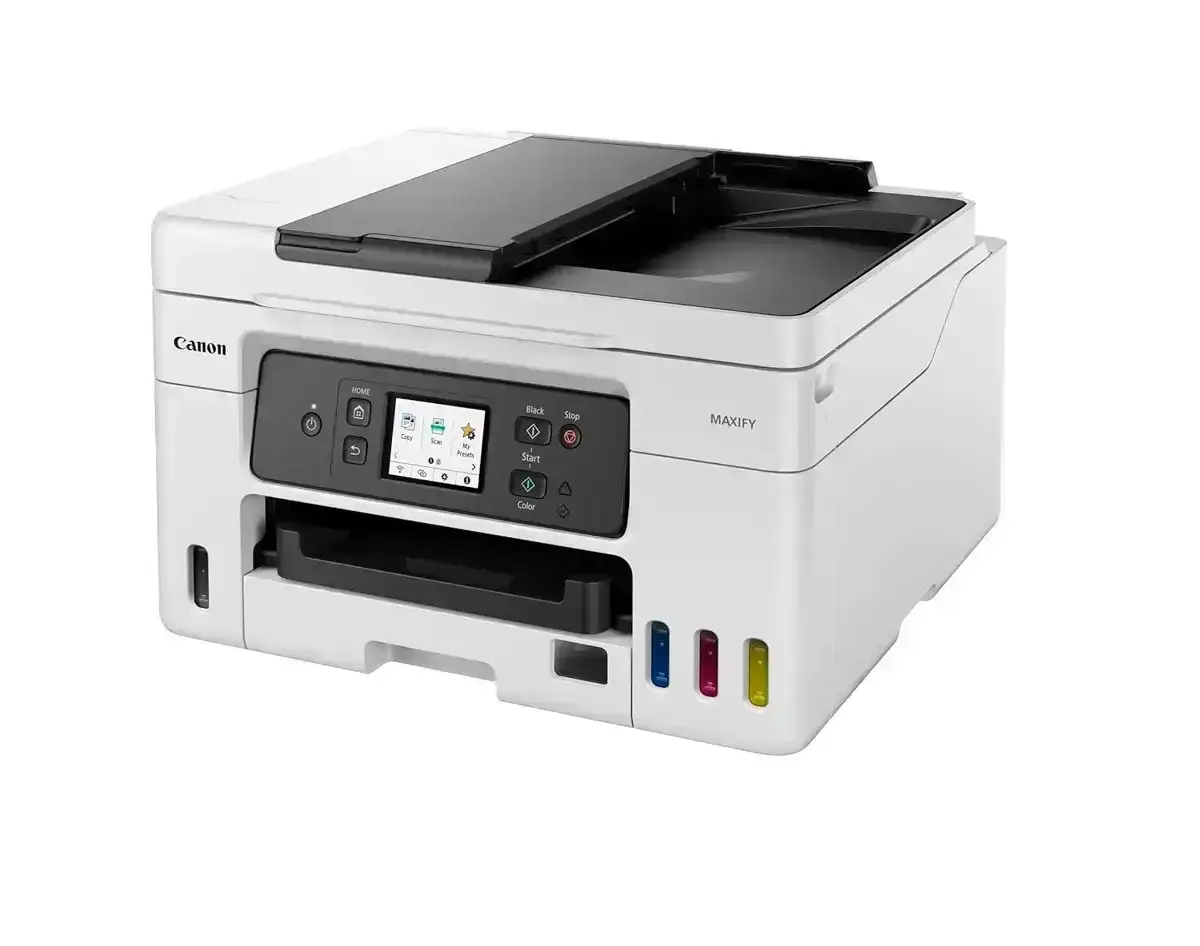 Canon MAXIFY GX4070 A4 Ink Tank Colour Multifunction Printer | 18 IPM (Black), 13 IPM (Color) | USB 2.0, Ethernet, Wireless or Wi-Fi | Print, Scan, Copy, Fax & ADF | 1 Year Warranty image 3