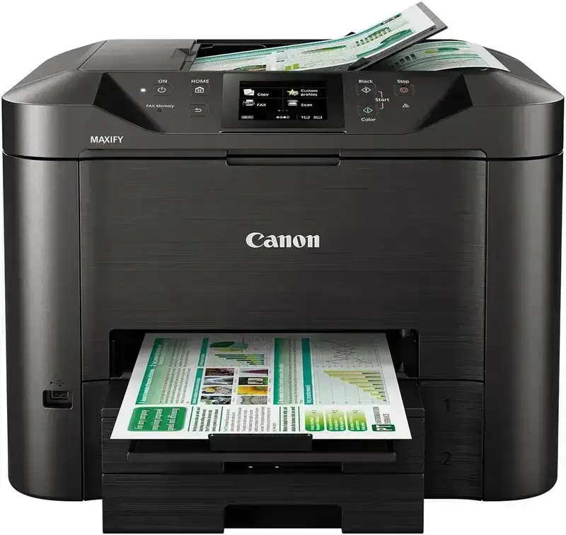 Canon Maxify MB5470 A4 Inkjet Colour Multifunction Printer | 24.0 IPM (Black) and 15.5 IPM (Color) | USB 2.0 | Print | Scan | Copy | ADF | 1 Year Warranty image 2