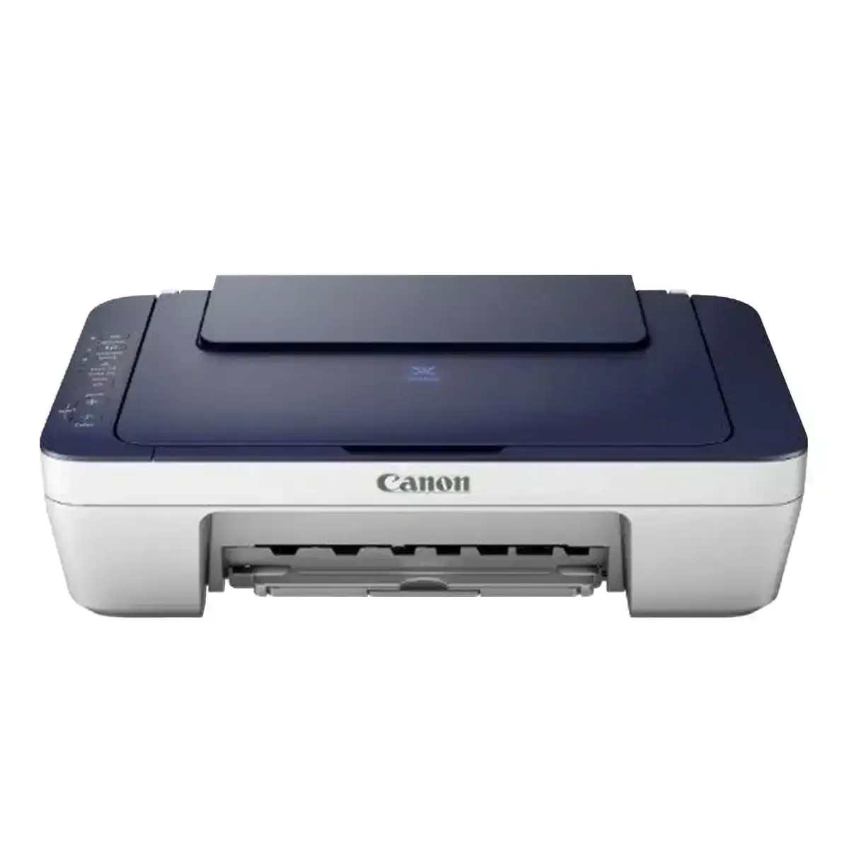 Canon PIXMA E477 colour inkjet printer. Prints, scans, and copies via USB and Wi-Fi. Perfect for home or office.