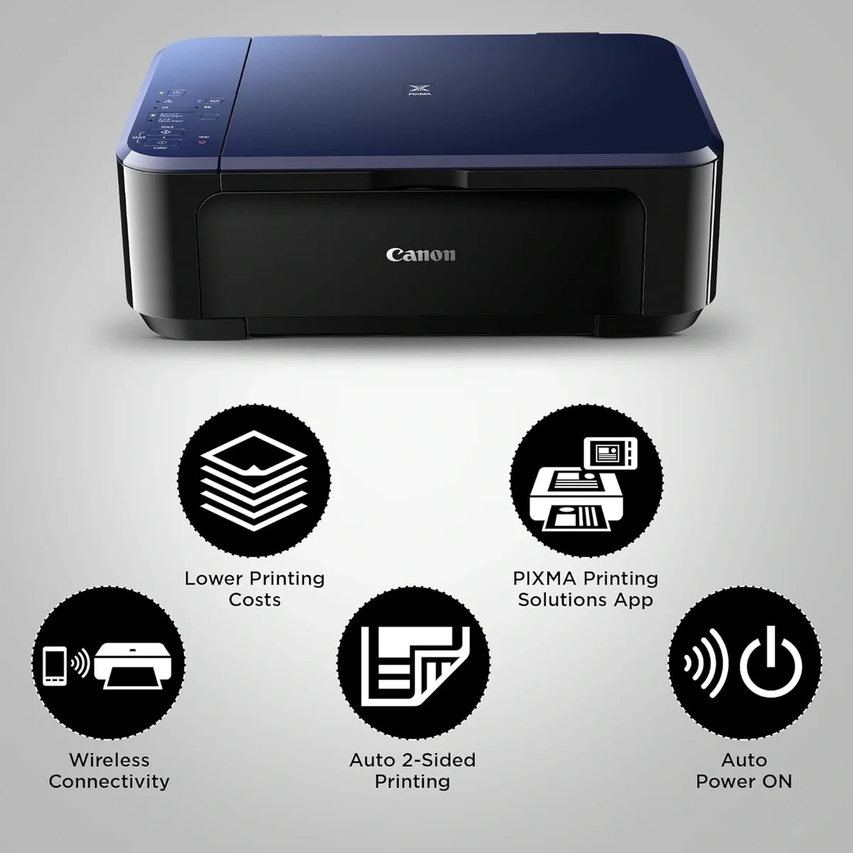 Canon PIXMA E560 All in One, Print, Scan, Copy, WiFi Ink Efficient Colour Printer with Auto Duplex Printing for Home image 5