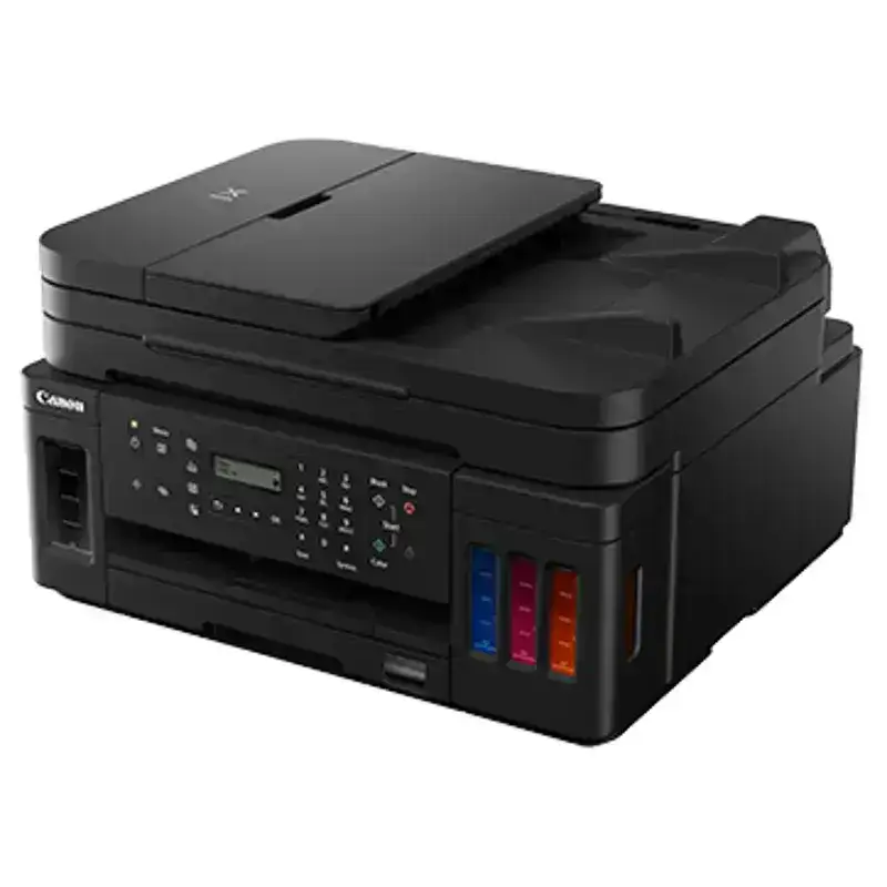 Canon PIXMA MegaTank G7070 A4 Ink Tank Colour Multifunction Printer | 13.0 IPM (black) / 6.8 IPM (Colour) | USB 2.0, Ethernet, Wireless or Wi-Fi | Print, Copy, Scan, Fax and ADF | 1 Year Printer image 4