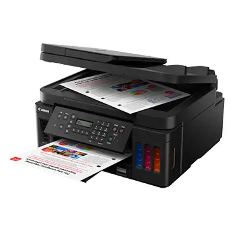 Canon PIXMA MegaTank G7070 A4 Ink Tank Colour Multifunction Printer | 13.0 IPM (black) / 6.8 IPM (Colour) | USB 2.0, Ethernet, Wireless or Wi-Fi | Print, Copy, Scan, Fax and ADF | 1 Year Printer image 5