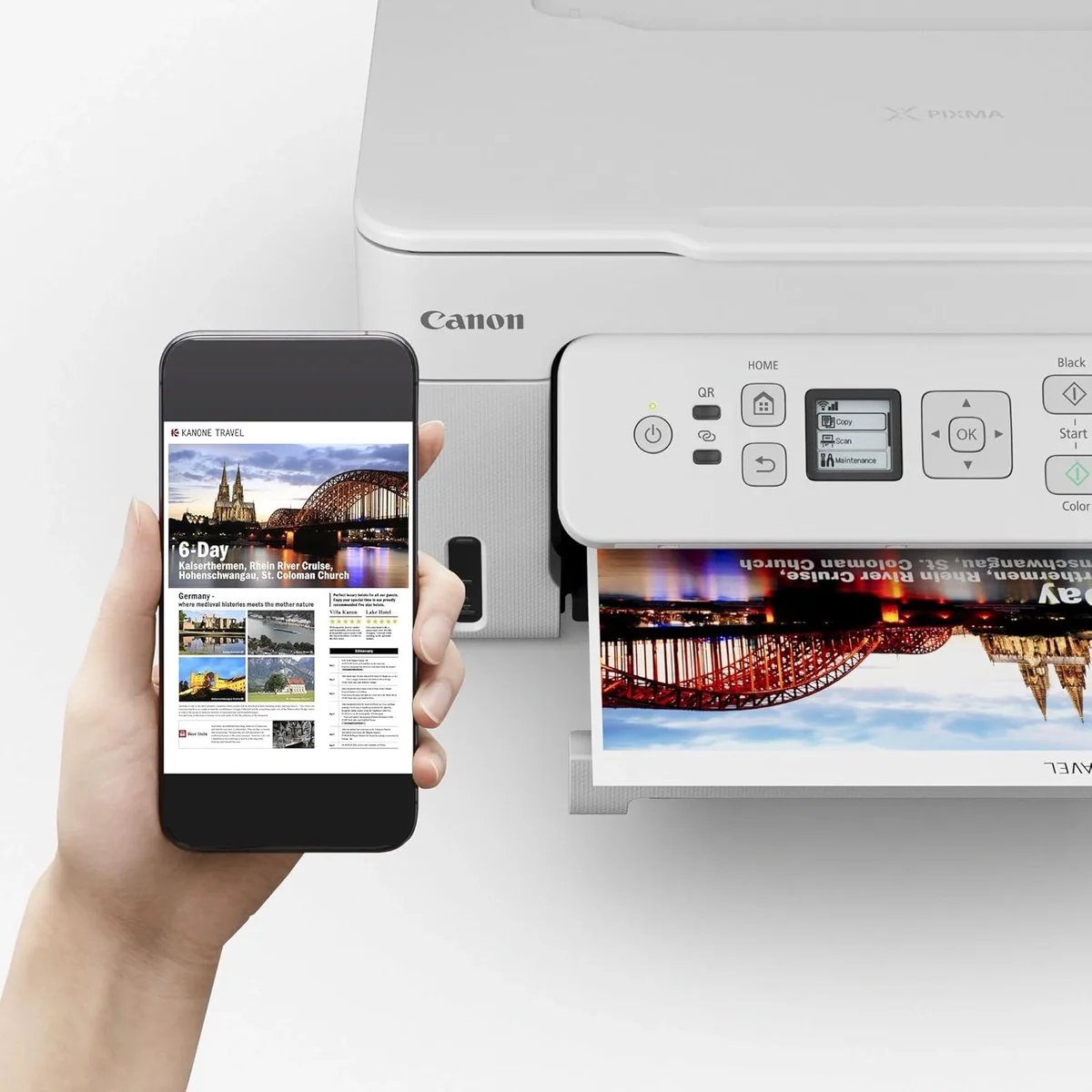 Canon PIXMA MegaTank G3780 All-in-One Ink Tank Colour Printer | Auto Duplex Printing | Wi-Fi | Print, Scan & Copy | 4800 × 1200 dpi | 11 ipm Black / 6 ipm Colour | 100-Sheet Input | 2 Years Standard Warranty image 2