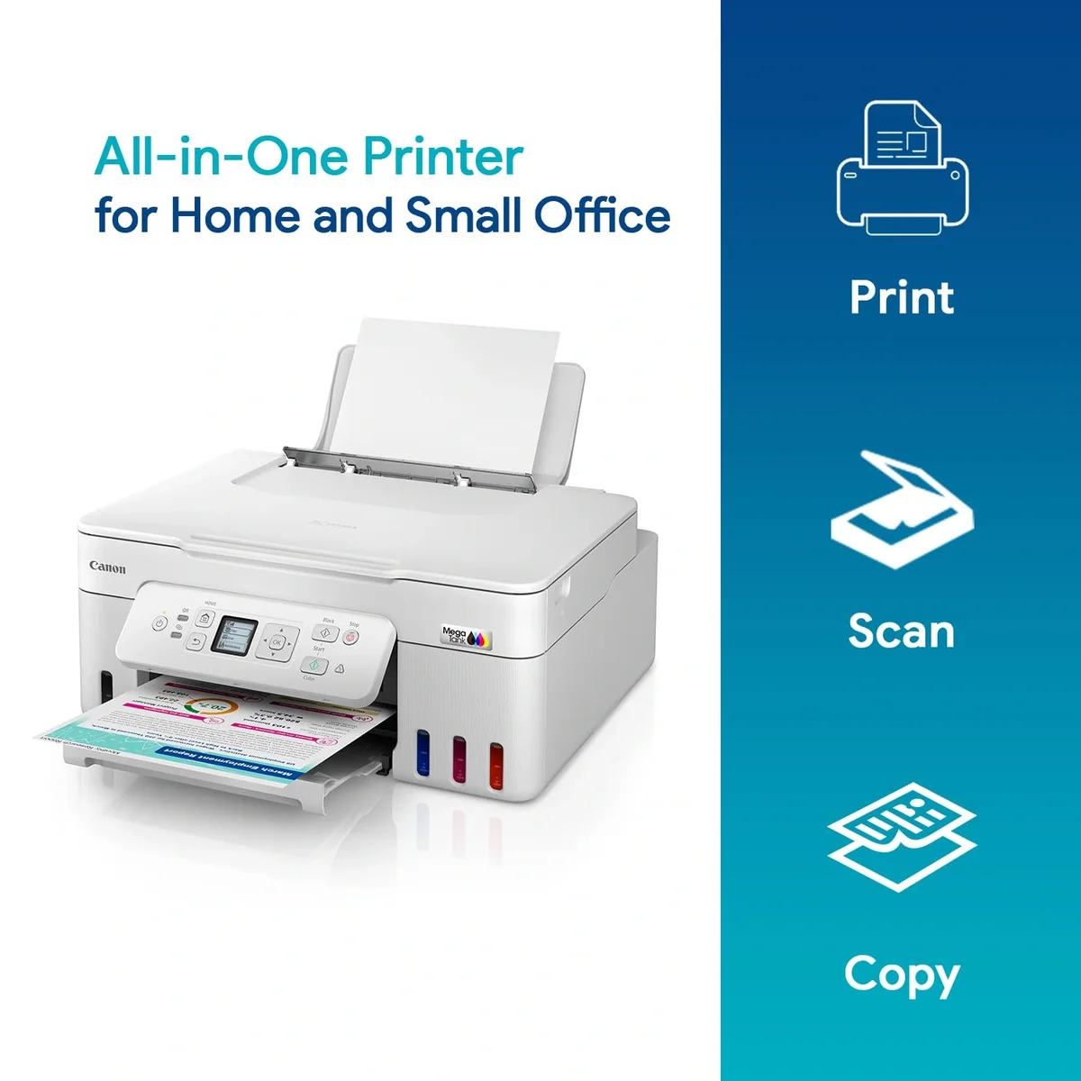 Canon PIXMA MegaTank G3780 All-in-One Ink Tank Colour Printer | Auto Duplex Printing | Wi-Fi | Print, Scan & Copy | 4800 × 1200 dpi | 11 ipm Black / 6 ipm Colour | 100-Sheet Input | 2 Years Standard Warranty image 10