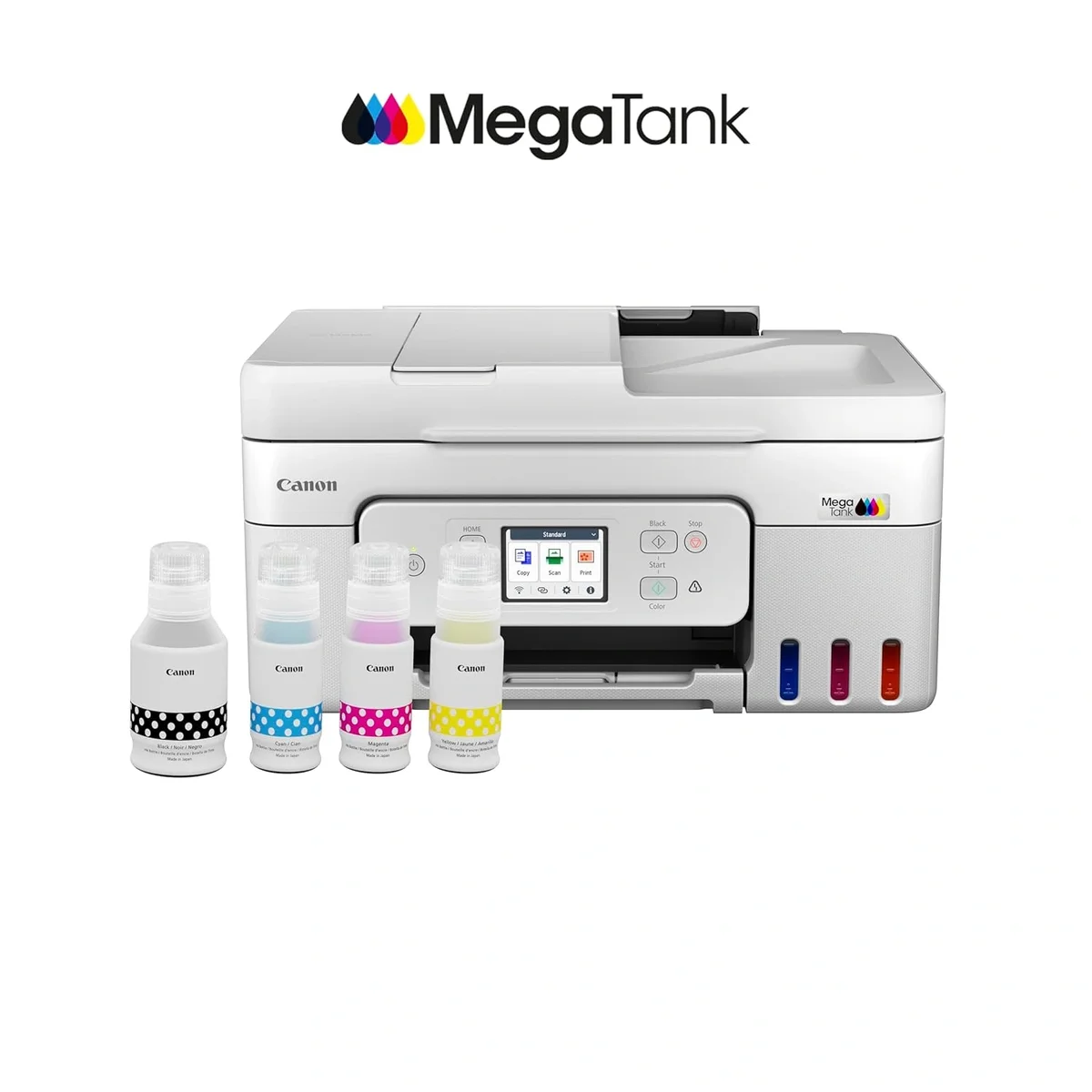 Canon PIXMA MegaTank G4780 All-in-One Ink Tank Colour Printer with Duplex Printing, 11 ipm (Black), 6 ipm (Colour), ADF, Wi-Fi, Scan, Copy & 2 Years Warranty image 3