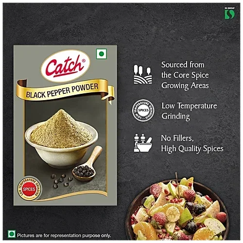 Catch Black Pepper Powder 100g | Bold & Fresh Indian Spice image 4