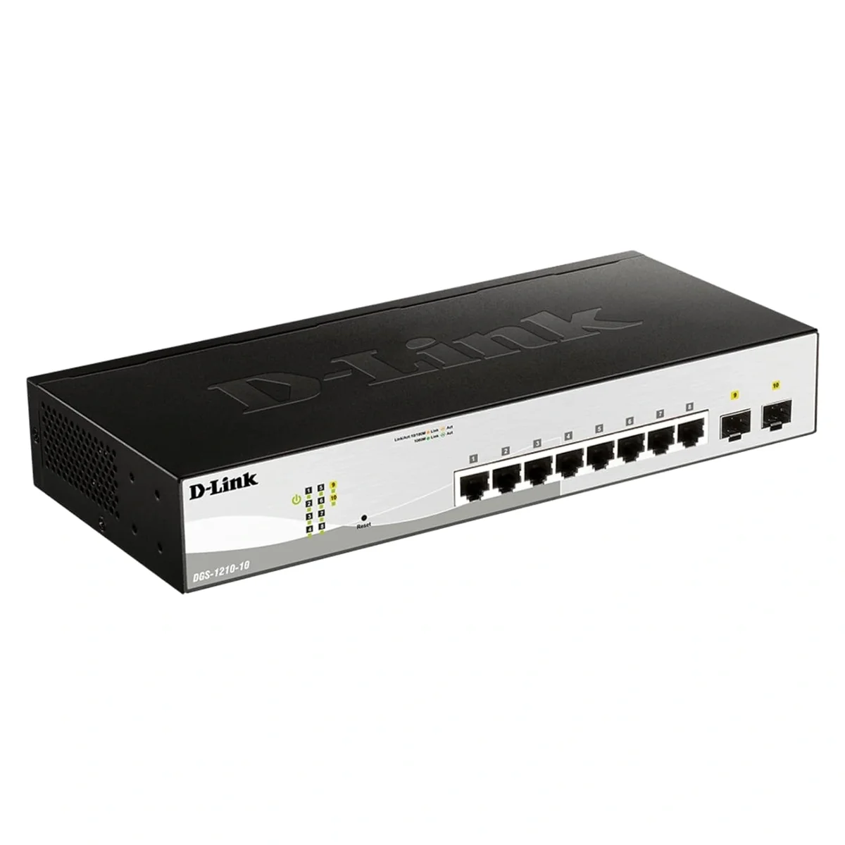 D-Link DGS-1210-10, 8-Port Gigabit Smart Managed Switch with 2x Gigabit SFP Ports image 2