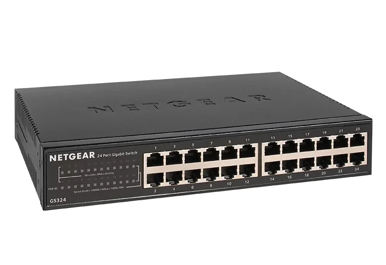 NETGEAR GS324 24-Port Gigabit Ethernet Switch | Unmanaged Rackmount & Desktop Network Switch image 3