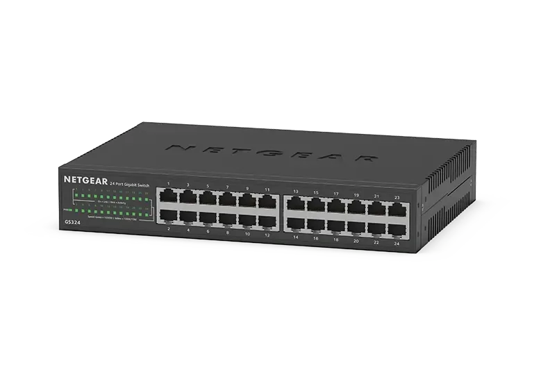 NETGEAR GS324 24-Port Gigabit Ethernet Switch | Unmanaged Rackmount & Desktop Network Switch image 2