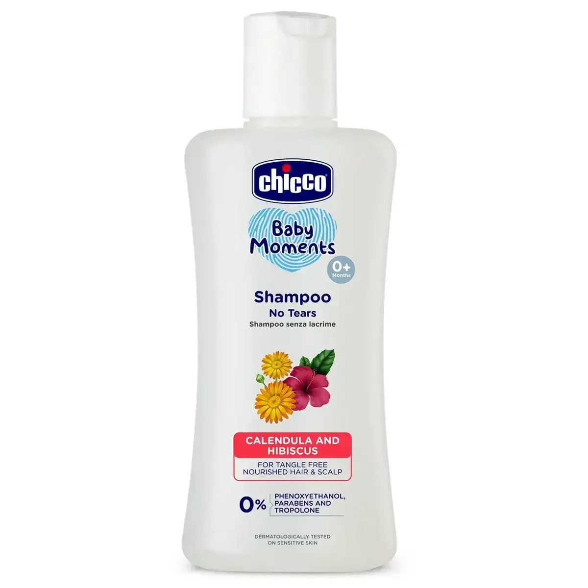 Chicco Baby Moments Shampoo, 200ml. Gentle and tear-free formula for baby's delicate hair and scalp.