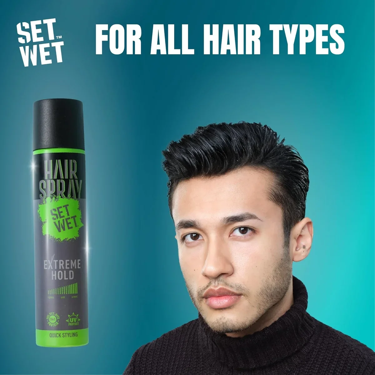 Set Wet Hair Spray 200ml, Extreme, Long-lasting Hold image 7