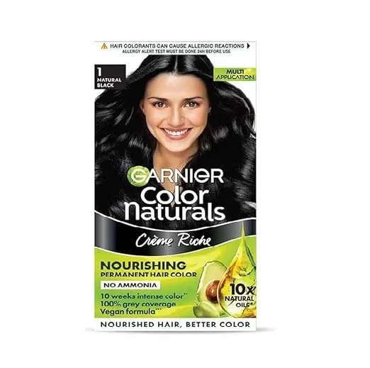 Garnier Color Naturals Crème hair color, Shade 1 Natural Black, 35ml + 30g Mini