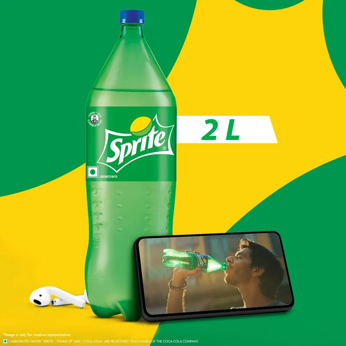 Sprite Lemon-Lime Flavoured, Bottle, 2L image 4