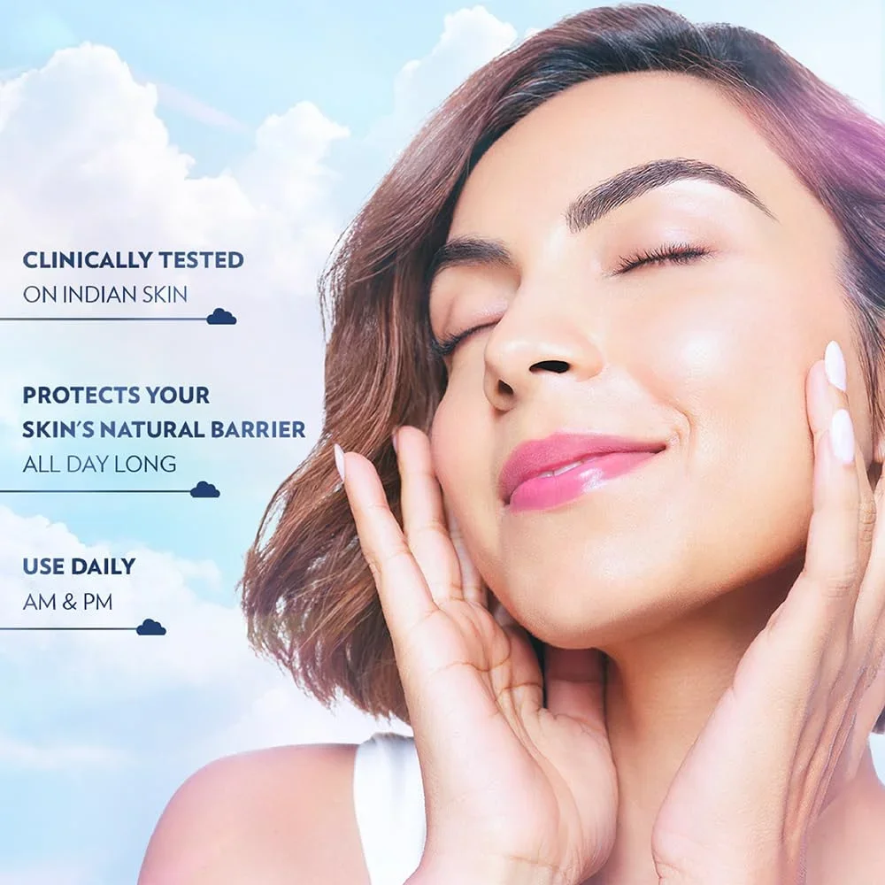 VASELINE Cloud Soft, Light Moisturiser, 200 ml, for Plump, Soft Skin, with Ceramides & Hyaluron Fillers, 10X Hydration Volume, Non-Sticky image 6