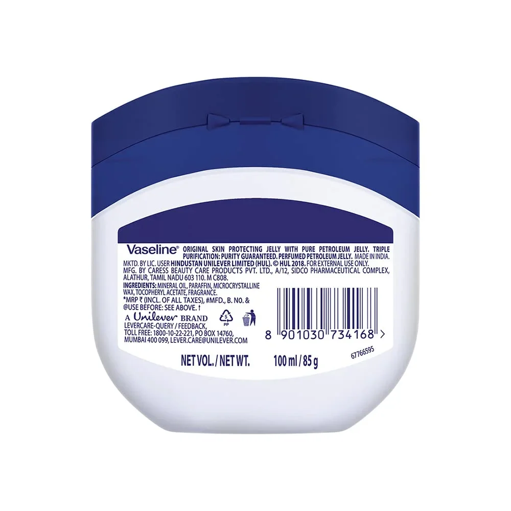 Vaseline Original Skin Protecting Jelly, with Multivitamins & Enhanced Fragrance, 85g image 2