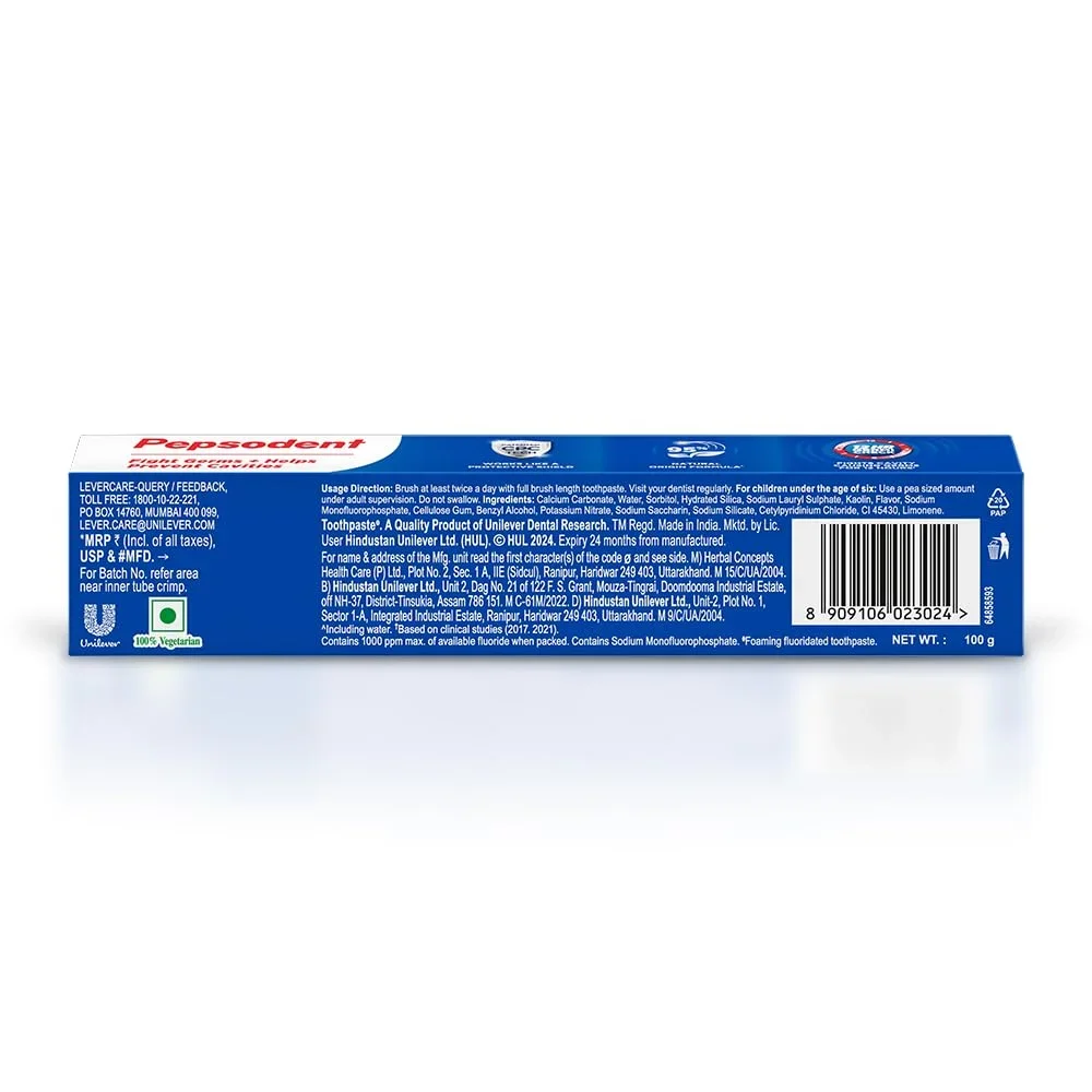 Pepsodent Germicheck 12h Germ Protection Toothpaste, 100g image 11