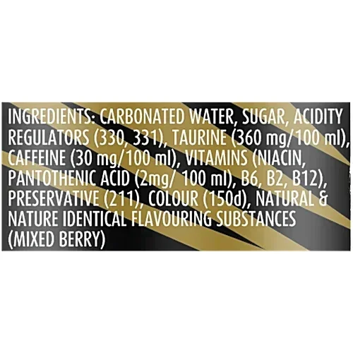 Campa Energy Drink - Gold Boost, 185 ml Can Energy Drink, Energizing, Refreshing Beverage image 3