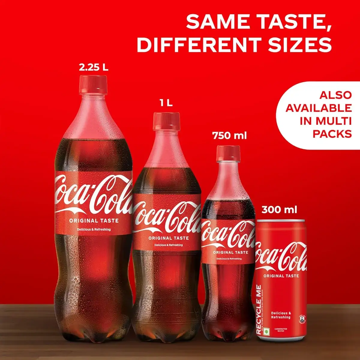 Coca-Cola Original Taste Soft Drink Can, 300 Ml image 2
