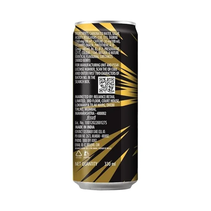 Campa Cola Energy Gold Boost Soft Drink 330 ml | Energy Beverage image 3