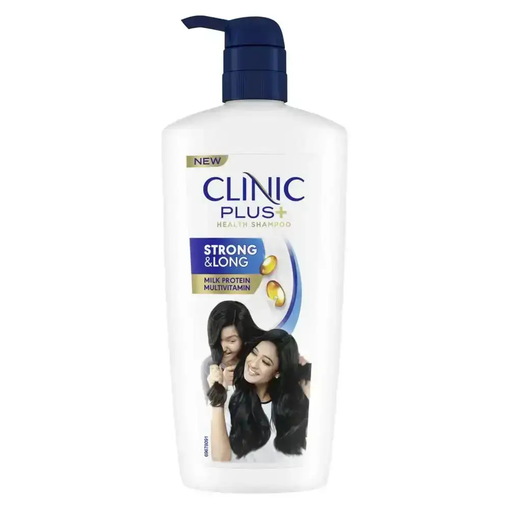 Clinic Plus+ Strong & Long Shampoo 650ml. Nourishing shampoo for healthy, long, and strong hair.