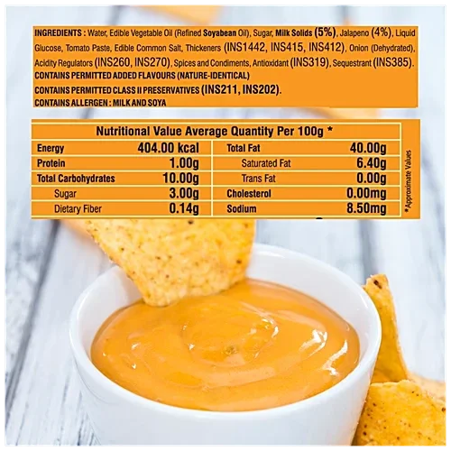 Cornitos Cheesy Jalapeno Dip 100 g | Creamy Cheese with Spicy Jalapeno Flavor image 4