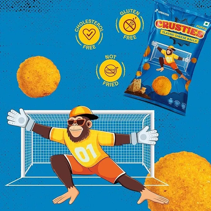  Cornitos Crusties puffs Classic Cheese flavour (Ball) 45 g image 6