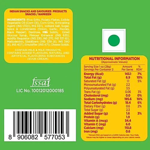  Cornitos Crusties Sour Cream and Onion Puffs 62g - Buy 1 Get 1 Free image 8