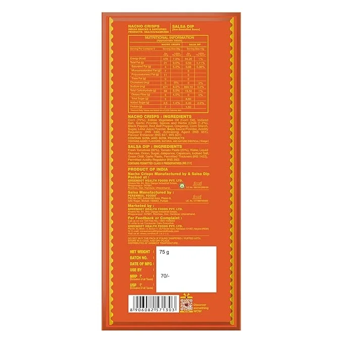  Cornitos Peri Peri Nachos and Salsa Dip Tray 79 g image 2