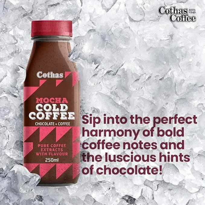 Cothas Mocha Cold Coffee, Dark Roast, Liquid, Choclate + Coffee, 250ml image 5
