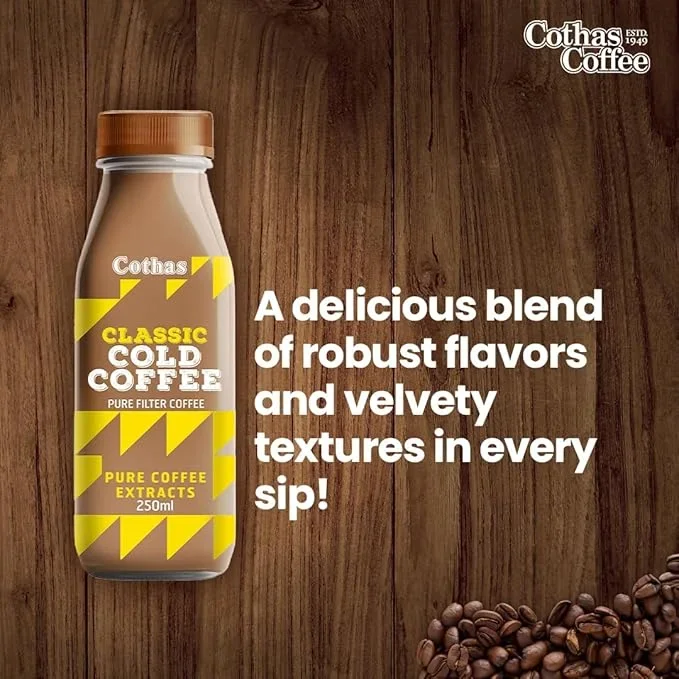 Cothas Classic Cold Coffee, Pure Filter Coffee, 250ml image 5