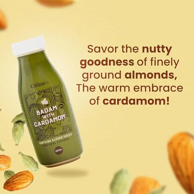 Cothas Badam With Cardamom Milkshake 250 Ml image 2