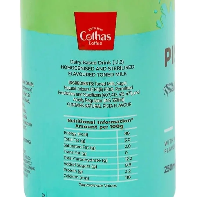 COTHAS PISTA MILKSHAKE 250 ML  image 2