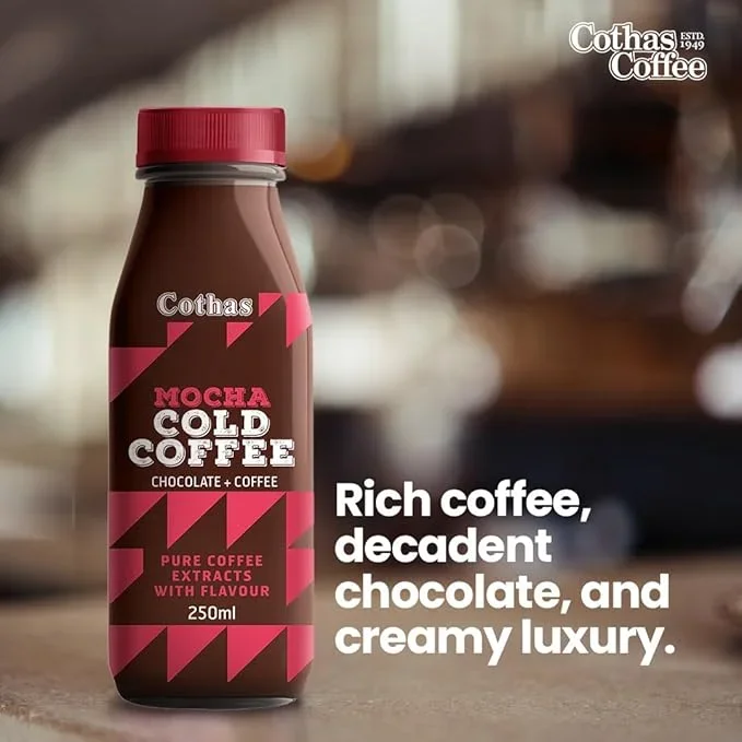 Cothas Mocha Cold Coffee, Dark Roast, Liquid, Choclate + Coffee, 250ml image 6